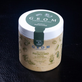 Crème glacée en pot pistache avec morceaux Grom 460ml  Glaces en pots
