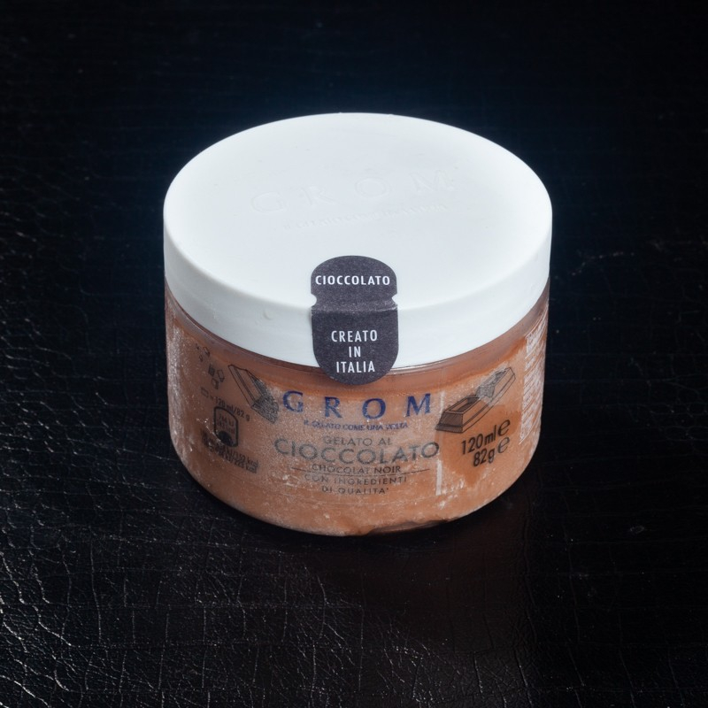 Crème glacée en pot chocolat noir Grom 120ml