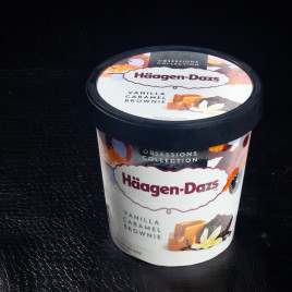 Glace en pot vanille, caramel & brownie 460ml Häagen-Dazs