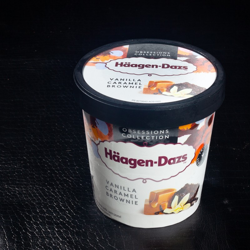 Glace en pot vanille, caramel & brownie 460ml Häagen-Dazs  Glaces