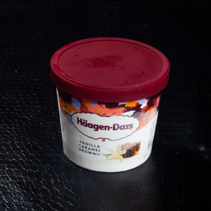 Vanille, caramel et brownie 95ml Häagen-Dazs  Crème glacée