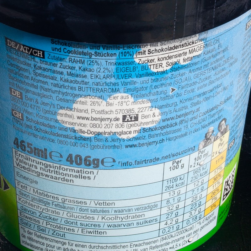Glace en pot Half Baked Ben & Jerry's 465ml