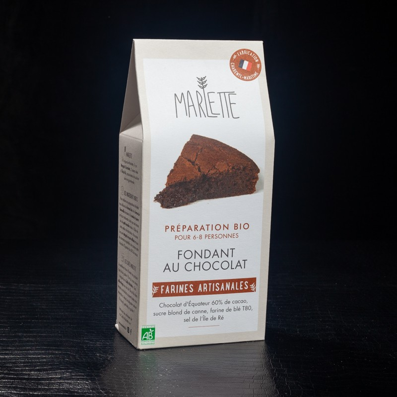 Kit Preparation Fondant Au Chocolat Bio Marlette 330g Kit Preparation Fondant Au Chocolat Bio Marlette 330g