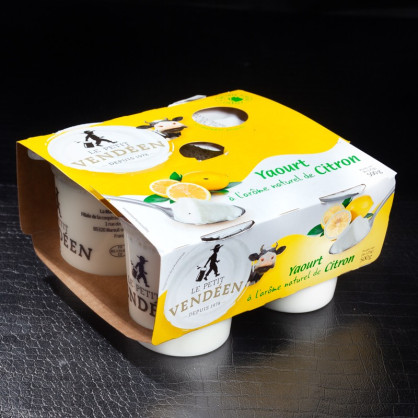 Yaourt étuvé citron Le Petit Vendéen 4x125gr