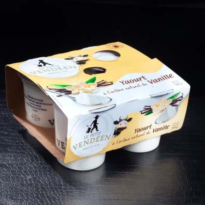 Yaourt étuvé vanille Le Petit Vendéen 4x125gr