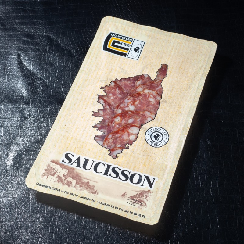 Saucisson Corse tranché Charcuterie Costa 100g  Française