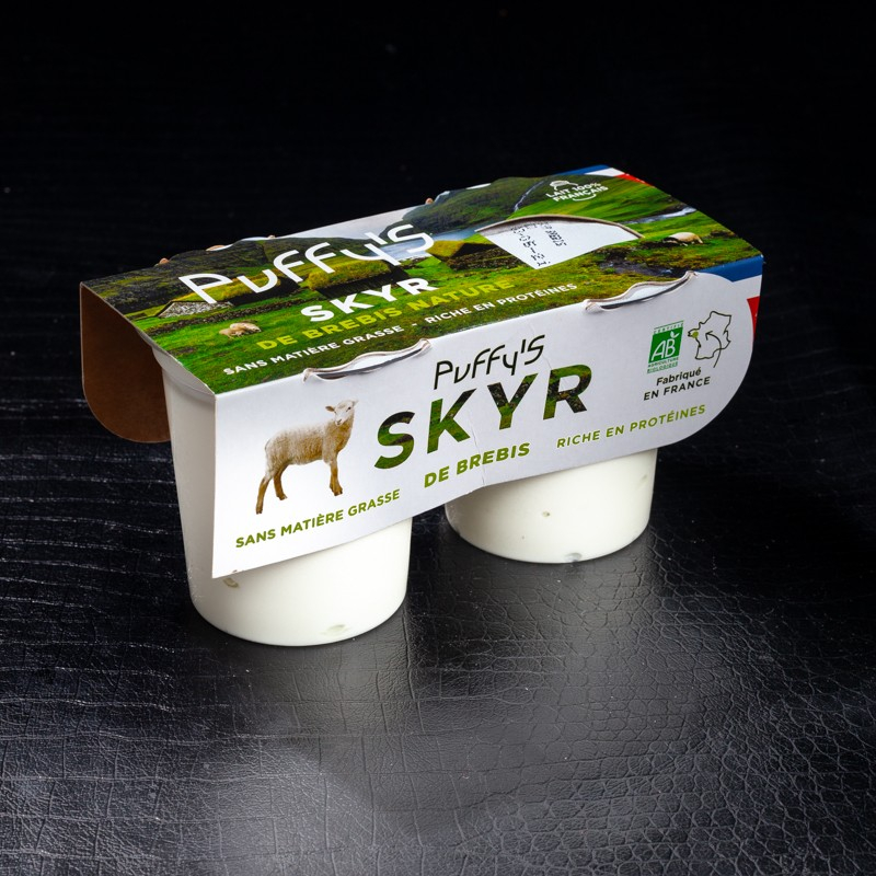 Yaourt de brebis Bio Skyr Puffy's 2x125g  Yaourt