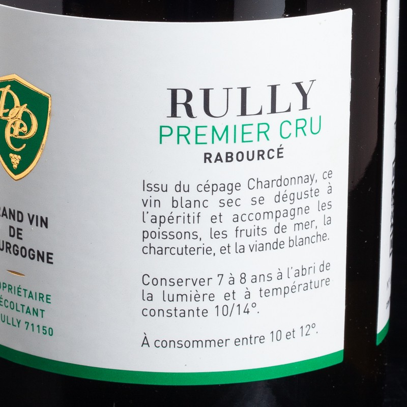 Rully blanc 1er Cru Les Rabourcé 75cl Domaine des Chauchoux  Bourgogne