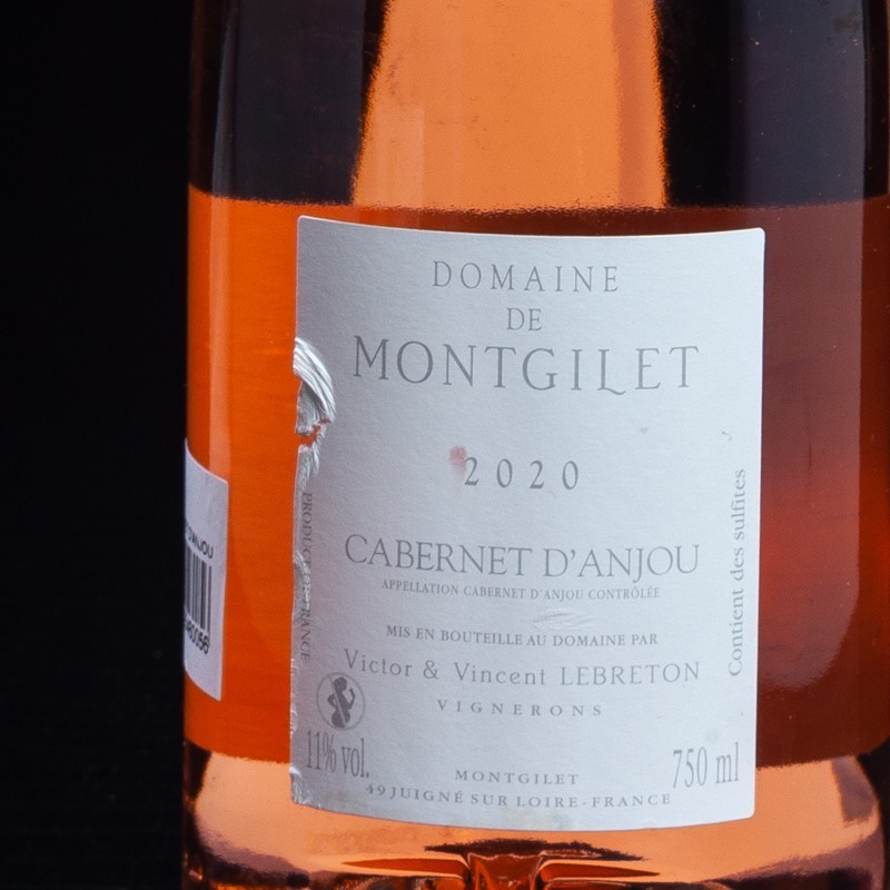 Cabernet d'Anjou Rosé 2020 Domaine de Montgilet 75cl  Vins rosés