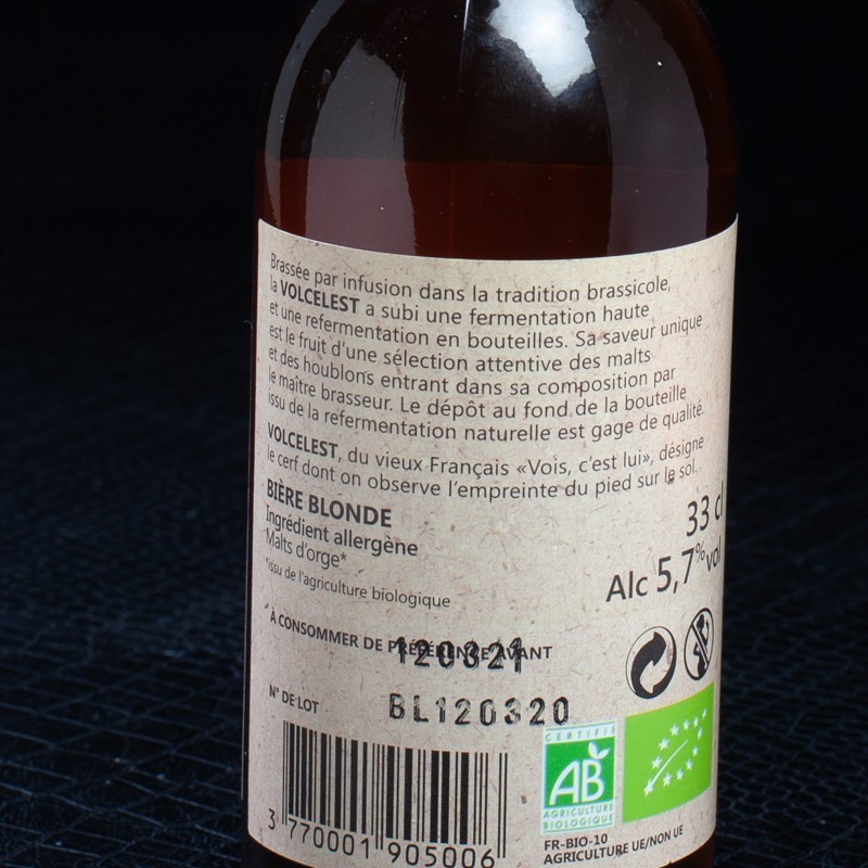 Bière blonde 33cl Volcelest  Bières blondes