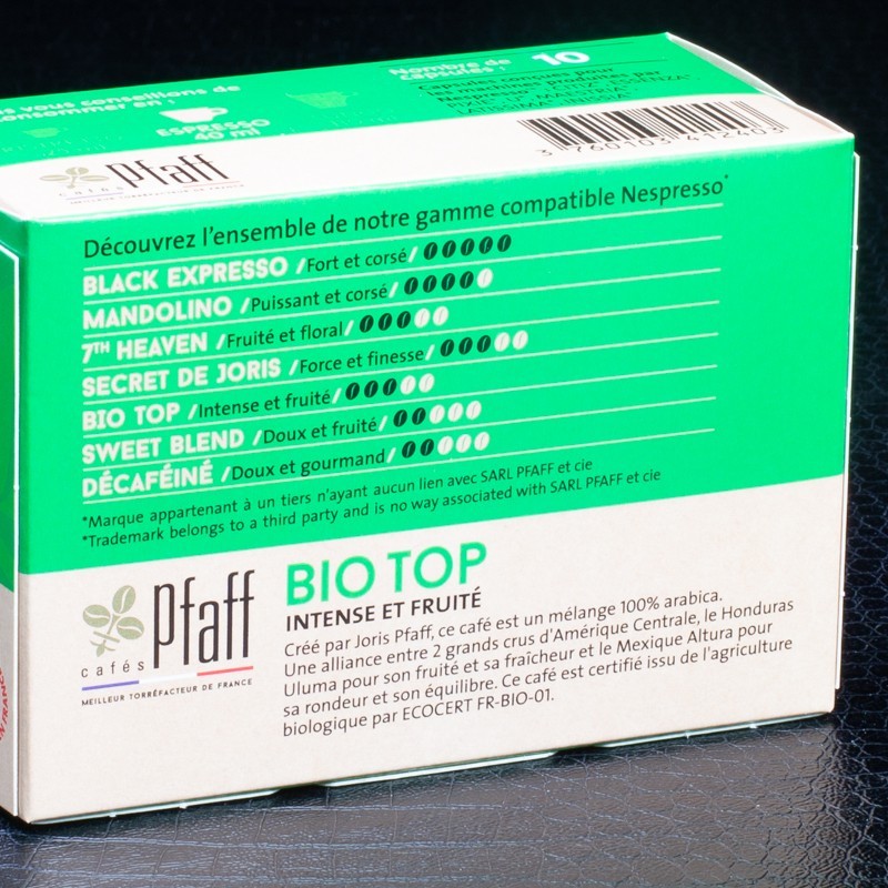 Bio top Pfaff x10  En capsules et dosettes