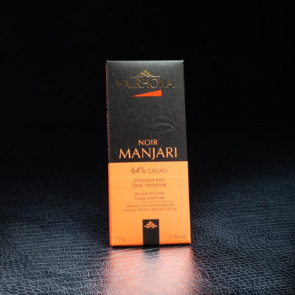 Chocolat noir Manjari 64% 70g Valrhona  Tablettes de chocolat