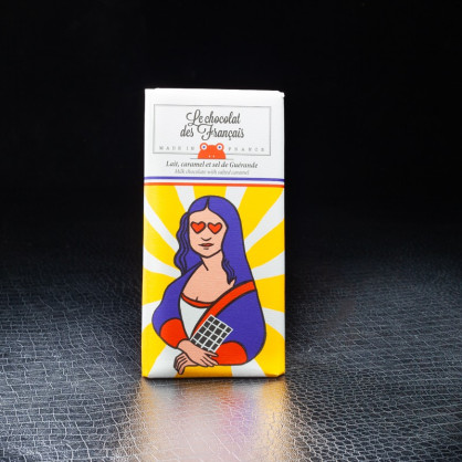 Lait caramel sel de Guérande 80g Le Chocolat des Français  Tablettes de chocolat