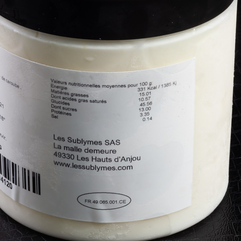 Glace fleur de lait geranium Les Sublymes 500ml