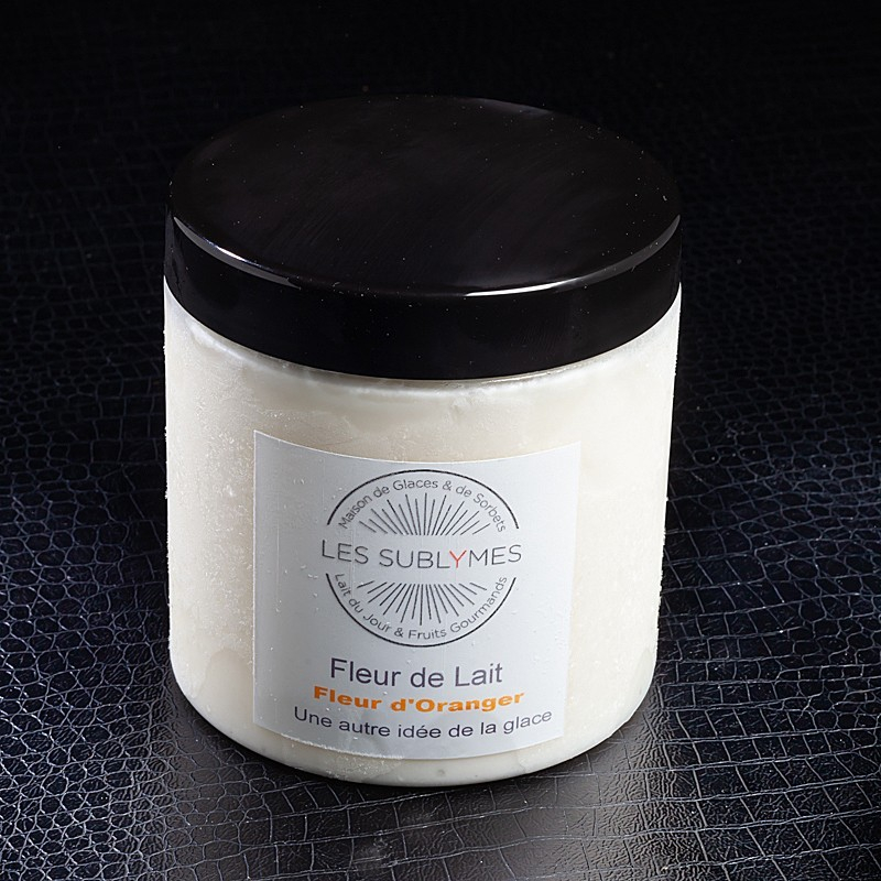 Glace fleur de lait fleur d'oranger Les Sublymes 500ml  Glaces