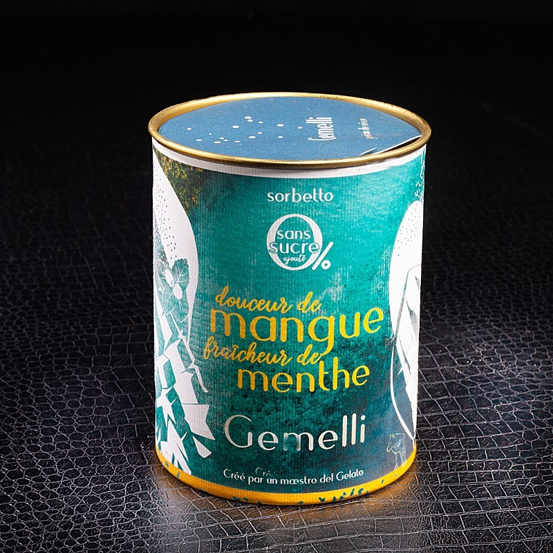 Sorbet mangue et menthe Gemelli 400ml
