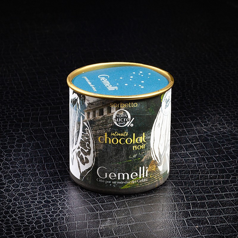 Glace chocolat noir Gemelli 100ml  Glaces