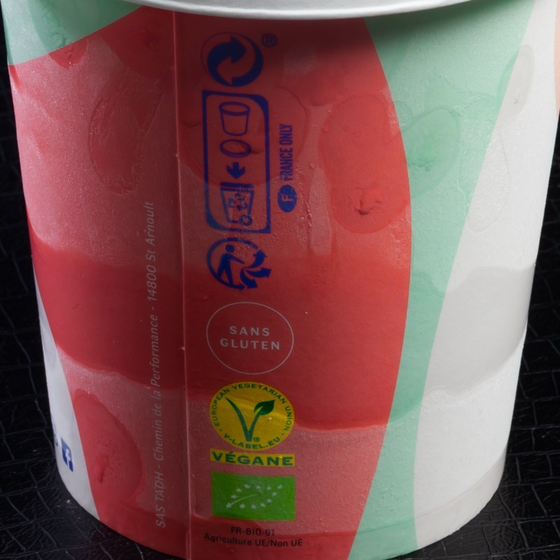 Glace noix de coco coulis citron La Veggisserie 450ml