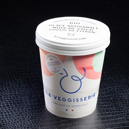 Glace noix de coco coulis citron La Veggisserie 450ml