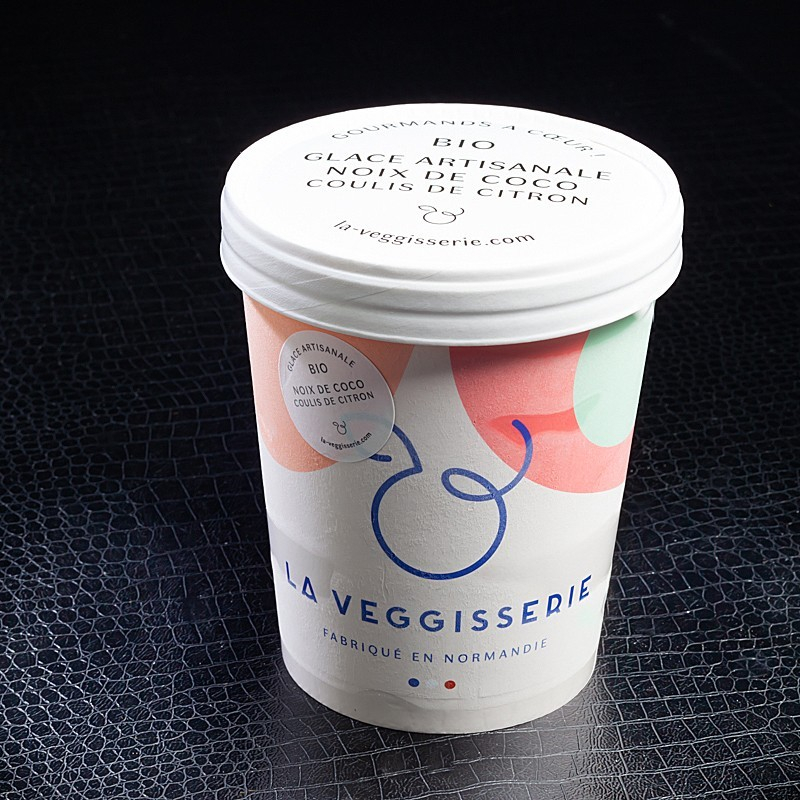 Glace noix de coco coulis citron La Veggisserie 450ml