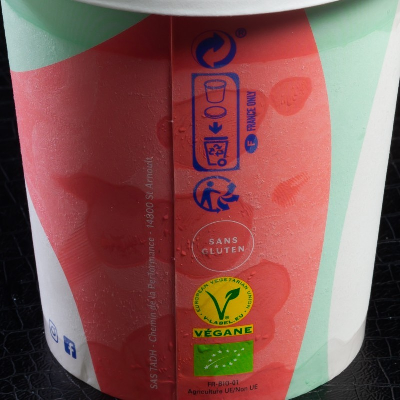 Glace praliné coulis caramel La Veggisserie 450ml