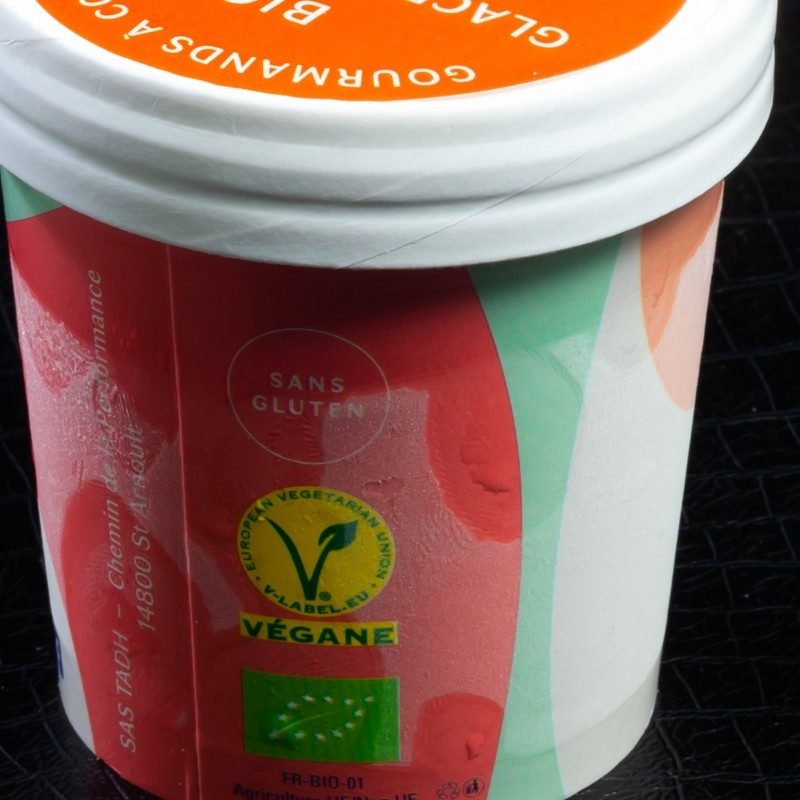 Glace praliné coulis caramel La Veggisserie 120ml