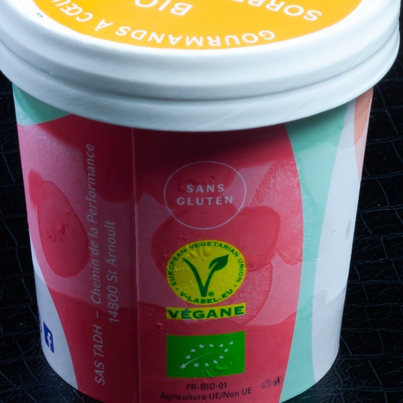 Glace mangue coulis passion La Veggisserie 120ml