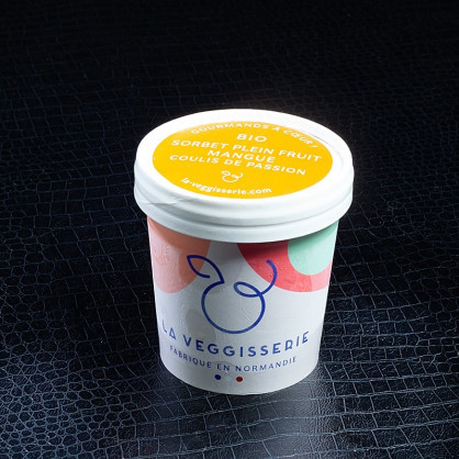 Glace mangue coulis passion La Veggisserie 120ml