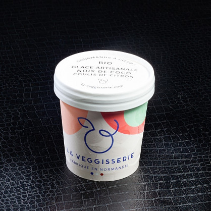 Glace noix de coco coulis citron La Veggisserie 120ml