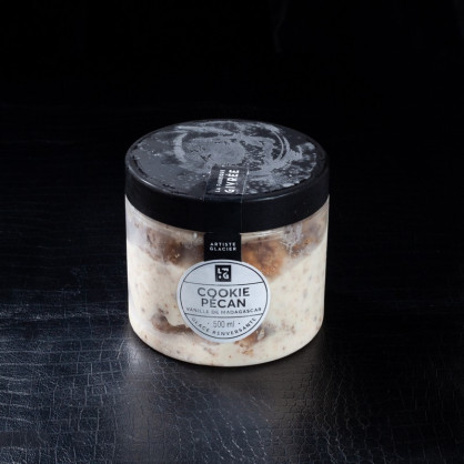 Glace cookie pécan 500ml La Fabrique Givrée  Crème glacée