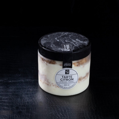 Glace citron jaune vanille 500ml La Fabrique Givrée  Crème glacée