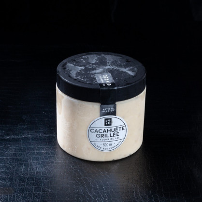 Glace cacahuètes grillées 500ml La Fabrique Givrée  Crème glacée