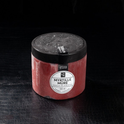 Glace myrtilles mure feuilles de violettes 500ml La Fabrique Givrée  Crème glacée