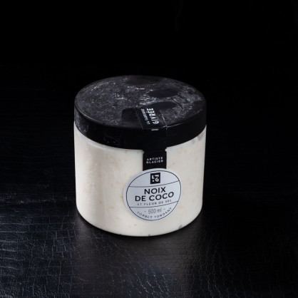 Glace coco et fleur de sel 500ml La Fabrique Givrée  Crème glacée