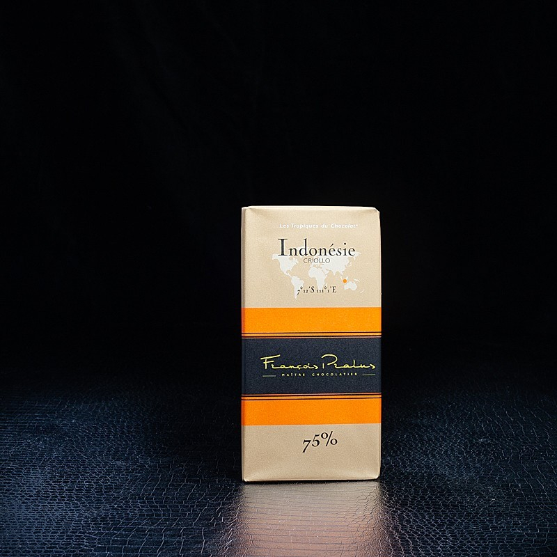 Chocolat noir Indonésie 75% 100g Pralus  Tablettes de chocolat