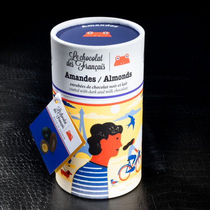 Amandes enrobées de chocolat 125g Le chocolat des Français  Bonbons chocolat