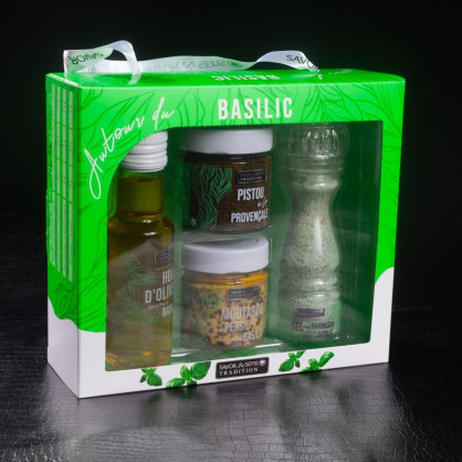 Coffret autour du basilic Savor&Sens  Coffret salé