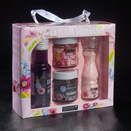 Coffret autour de la fleur gourmande Savor&Sens  Coffret sucré