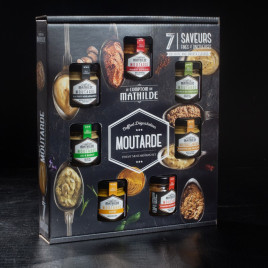 Coffret dégustation moutardes 7x35g Le Comptoir de Mathilde  Coffret salé