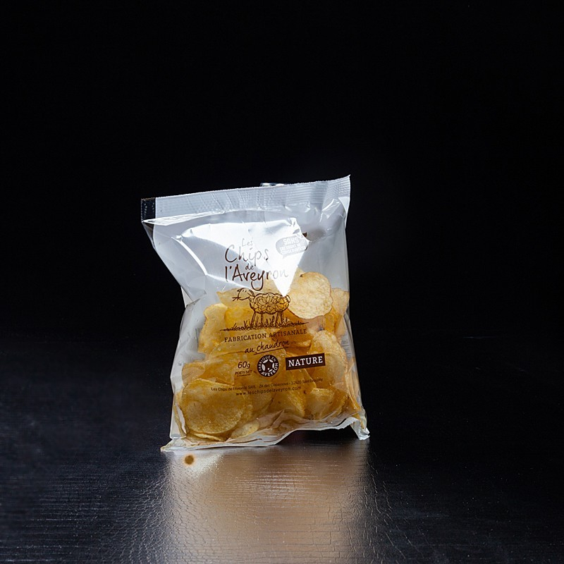 Chips nature 125g Les chips de l'Aveyron  Chips