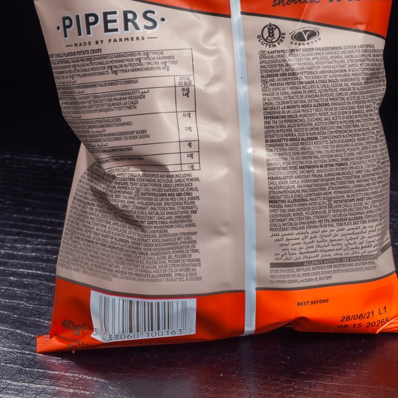 Chips sweet chili Pipers  Chips