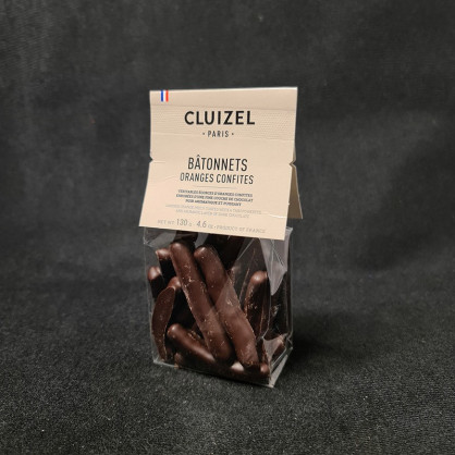 Bâtonnets oranges confites 130g Michel Cluizel  Bonbons chocolat