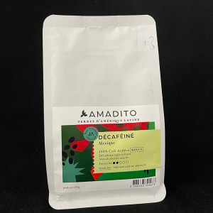 Café décaféiné moulu du Mexique Amadito 250g  En grain et moulu