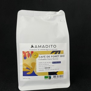 Café en grains de Colombie bio Amadito 250g  En grain et moulu