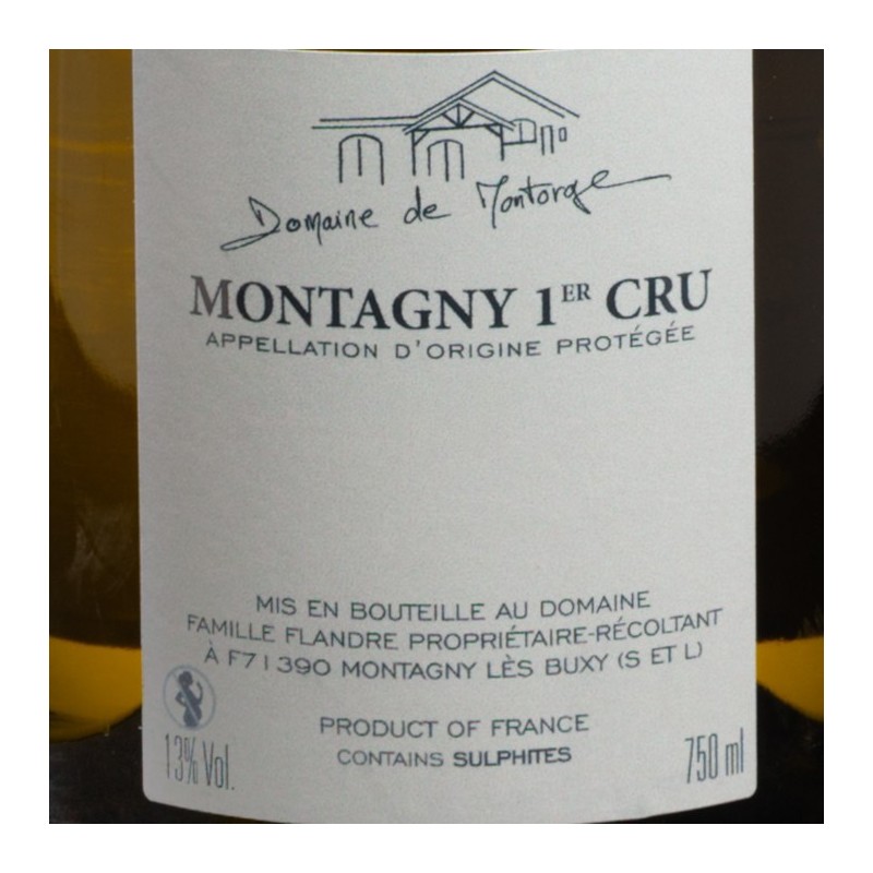 Vin blanc Montagny 1er Cru Domaine Montorge 75 cl  Vins blancs