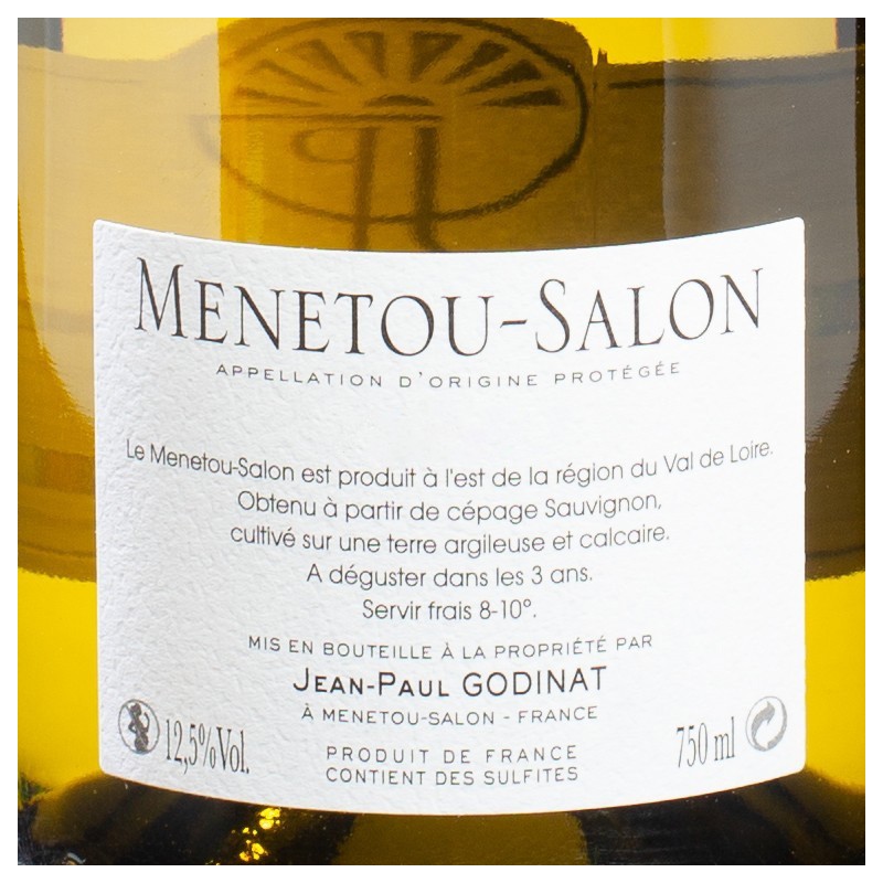 Vin blanc Menetou Salon Domaine Jean-Paul Godart 75 cl  Vins blancs