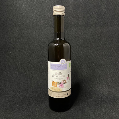 Huile de sésame vierge équitable 500ml Bio Planète  Huiles