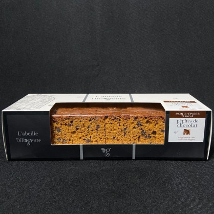 Pain d'épice pépites chocolat 300g L'Abeille Diligente  Gâteaux