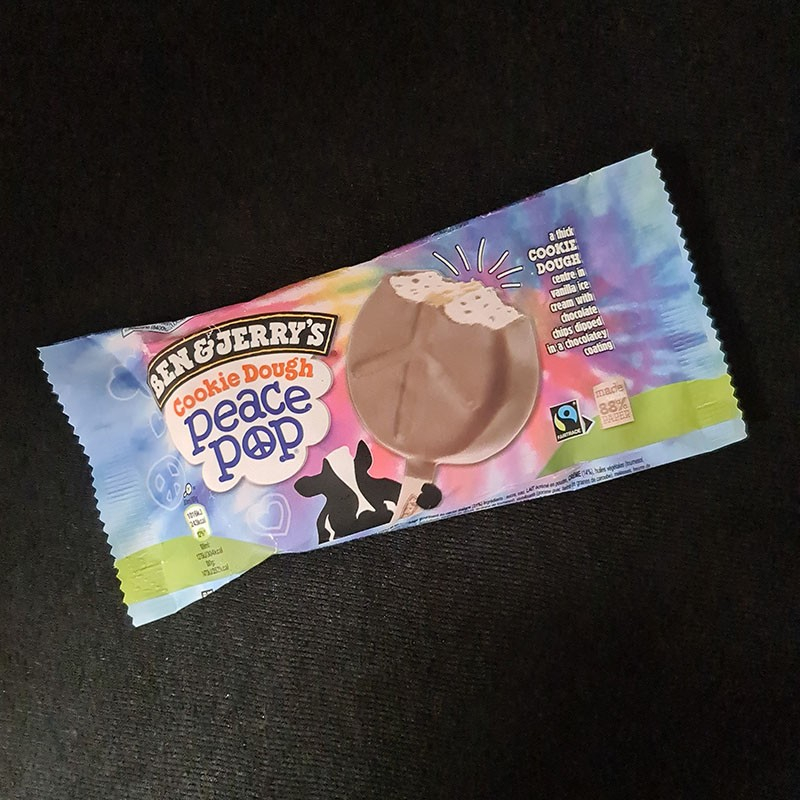 Glace bâtonnet Ben&Jerry's cookie dought peace pop  Glaces en bâtonnets et cornets