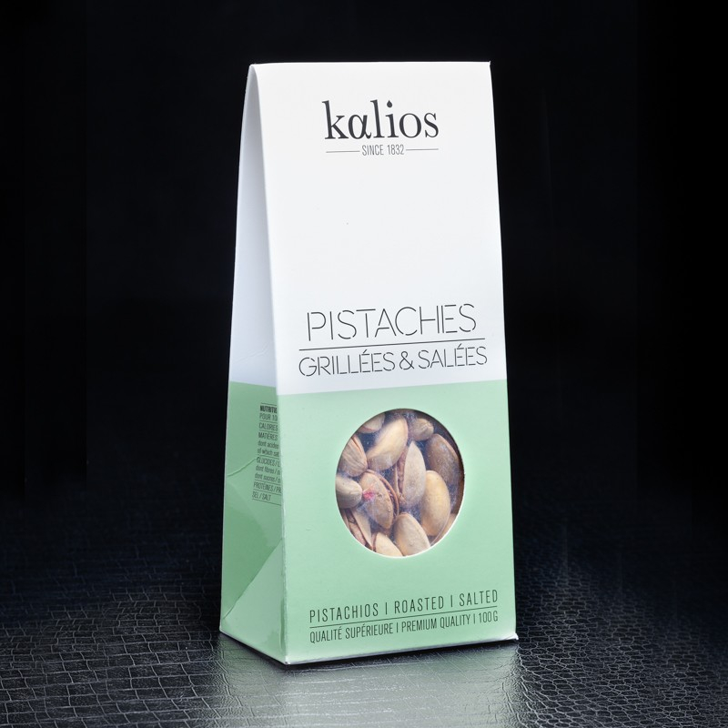 Pistaches grillées et salées Kalios 100g  Fruits secs